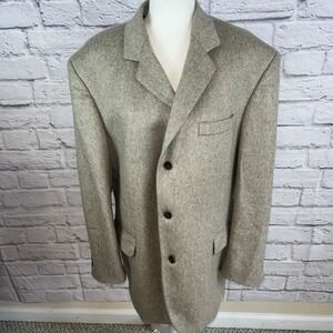 Lanificio Del Casentino Men's Italian Cashmere & Wool Blazer Size  44S *FLAW